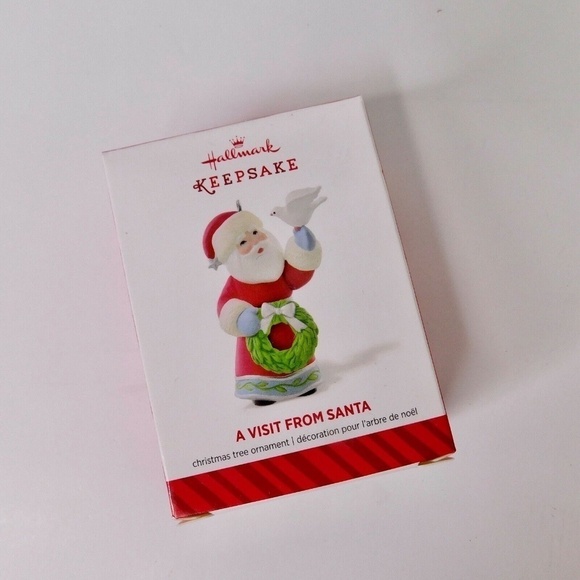 HALLMARK 2014 Keepsake Ornament Christmas A Visit From Santa Dove Series #6 - Picture 10 of 15